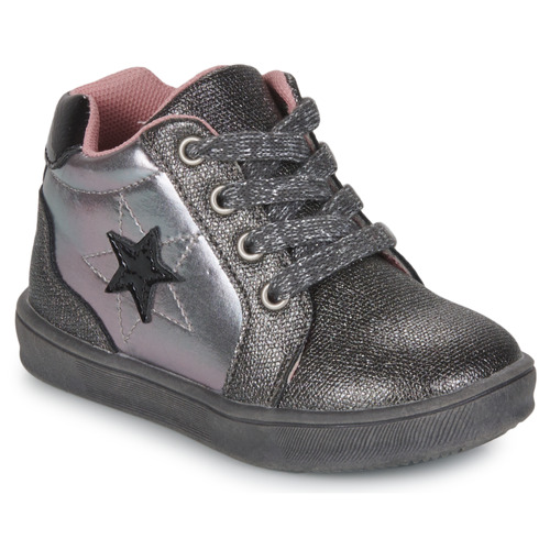Shoes Girl High top trainers Chicco FABIOLA Grey / Silver