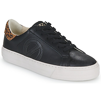 Shoes Women Low top trainers No Name STRIKE SIDE Black / Leopard