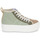 Shoes Women Low top trainers No Name IRON MID Green / Beige