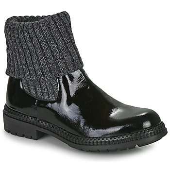 Shoes Women Mid boots Regard CARO Black / Grey