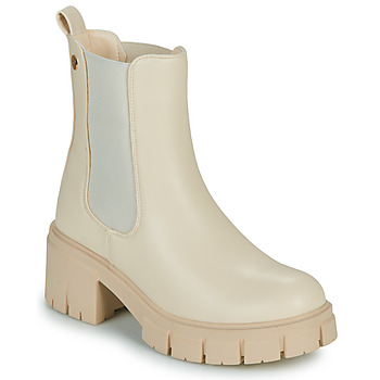 Shoes Women Mid boots Le Temps des Cerises APRIL White