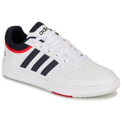 Shoes Men Low top trainers Adidas Sportswear HOOPS 3.0 White / Marine / Red