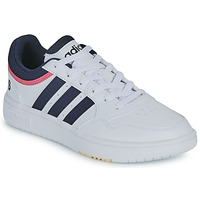 Shoes Women Low top trainers Adidas Sportswear HOOPS 3.0 White / Black / Pink