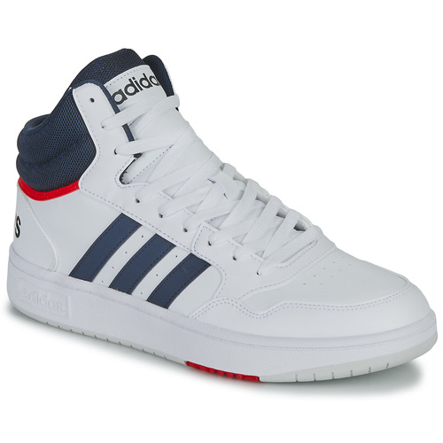Shoes Men High top trainers Adidas Sportswear HOOPS 3.0 MID White / Marine / Red
