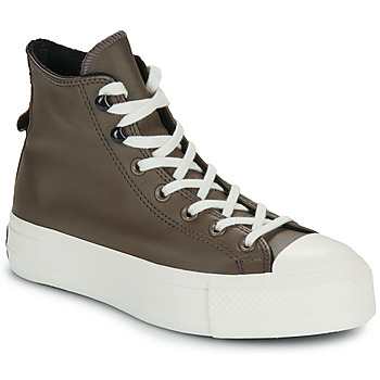 Shoes Women High top trainers Converse CHUCK TAYLOR ALL STAR LIFT Brown