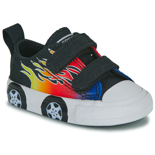 Converse CHUCK TAYLOR ALL STAR EASY-ON CARS Black / Multicolour - Fast  delivery | Spartoo Europe ! - Shoes Low top trainers Child 50,00 €