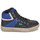 Shoes Boy High top trainers Kickers LOWELL Marine / White / Blue