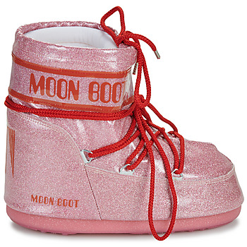 Moon Boot MB ICON LOW GLITTER Pink / Red