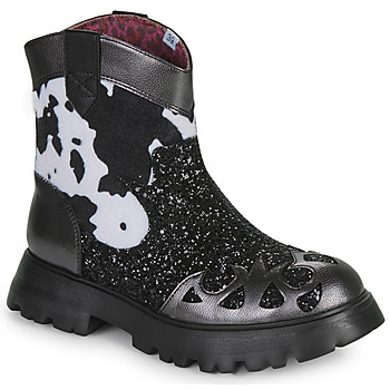 Shoes Women Mid boots Irregular Choice STEP IN STYLE Black / White