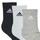 Accessorie Sports socks Adidas Sportswear C SPW CRW 3P Grey / White / Black
