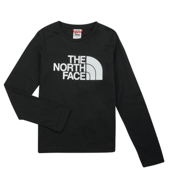 Clothing Children Long sleeved shirts The North Face Teen L/S Easy Tee Black