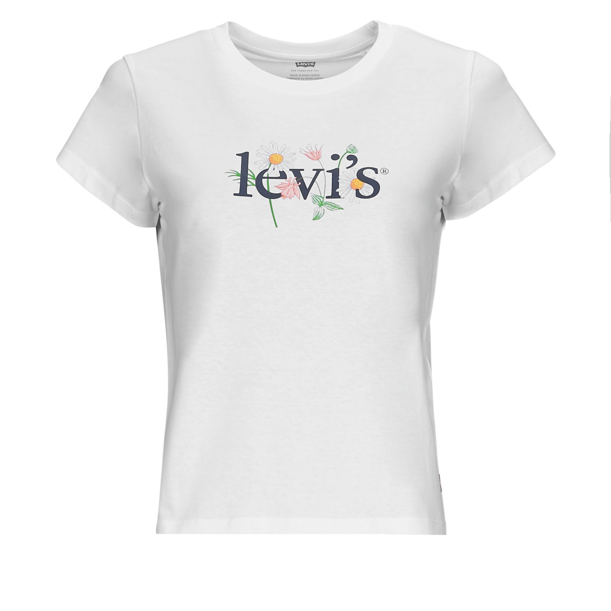 Clothing Women short-sleeved t-shirts Levi's GRAPHIC AUTHENTIC TSHIRT White