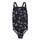 Clothing Girl Swimsuits adidas Performance AOP BARS SUIT G Black / Silver