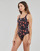 Clothing Women Swimsuits adidas Performance AOP BARS SUIT Blue / Red