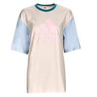 Clothing Women short-sleeved t-shirts Adidas Sportswear BL BF TEE Beige / Blue