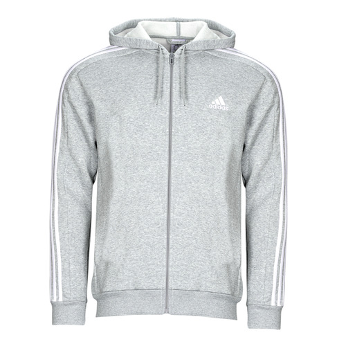Clothing Men Jackets Adidas Sportswear 3S FL FZ HD Grey