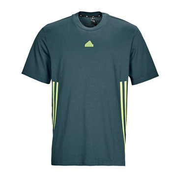 Clothing Men short-sleeved t-shirts Adidas Sportswear FI 3S T Marine / Green