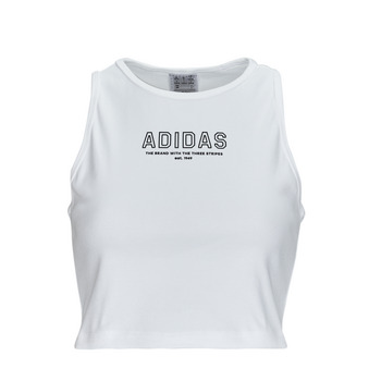 Clothing Women short-sleeved t-shirts Adidas Sportswear Crop Top WHITE White