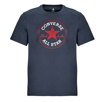 Clothing Men short-sleeved t-shirts Converse GO-TO ALL STAR PATCH T-SHIRT Marine