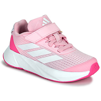 Shoes Girl Low top trainers Adidas Sportswear DURAMO SL EL K Pink / White