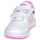 Shoes Girl Low top trainers Adidas Sportswear HOOPS 3.0 CF C White / Pink