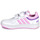 Shoes Girl Low top trainers Adidas Sportswear HOOPS 3.0 CF C White / Pink