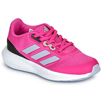 Shoes Girl Low top trainers Adidas Sportswear RUNFALCON 3.0 K Pink / White