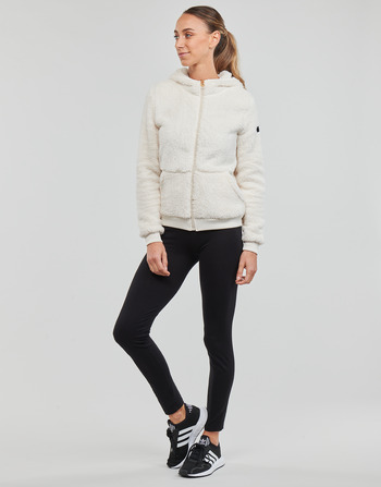 Only Play ONPFLUFFY LS ZIP HOOD JACKET White