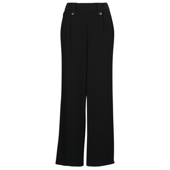Clothing Women Wide leg / Harem trousers Only ONLSANIA BUTTON PANT JRS Black