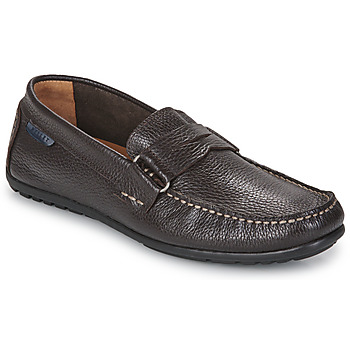 Shoes Men Loafers Pellet NECO Veal / Graine / Chocolate