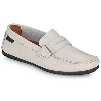 Shoes Men Loafers Pellet NECO Veal / Graine / White