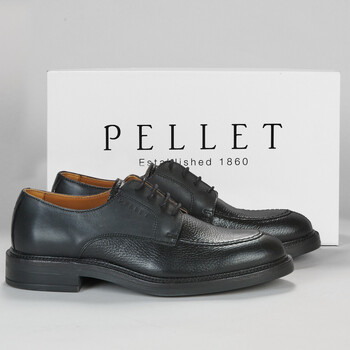 Shoes Men Derby shoes Pellet BRUNO Veal / Smooth / Brushed / Black