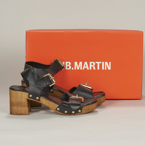 Shoes Women Clogs JB Martin DONA Veal / Black