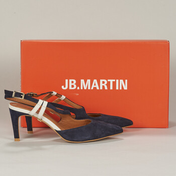 Shoes Women Court shoes JB Martin ESMEE Goat / Velvet / Marine / Chalk