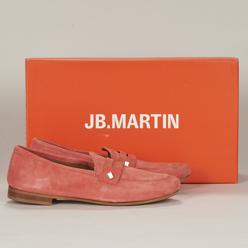 Shoes Women Loafers JB Martin FRANCHE SOFT Goat / Velvet / Pink