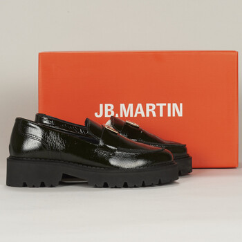 Shoes Women Loafers JB Martin FOLIE Varnish / Forest