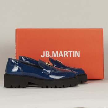 Shoes Women Loafers JB Martin FOLIE Varnish / Blue / Rock