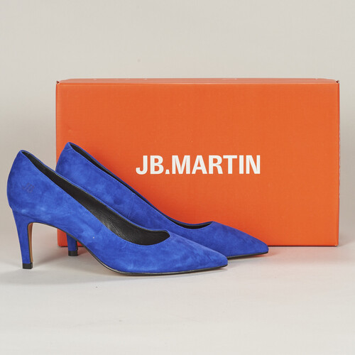 Shoes Women Court shoes JB Martin ELSA Goat / Velvet / Blue / Rock
