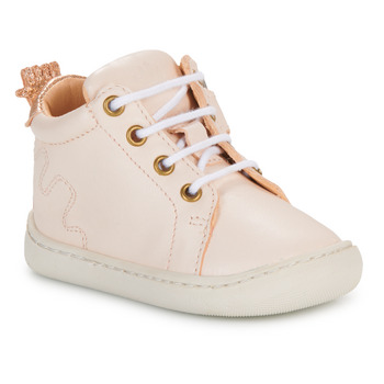 Shoes Girl High top trainers Easy Peasy MY DEBOO LACET Pink