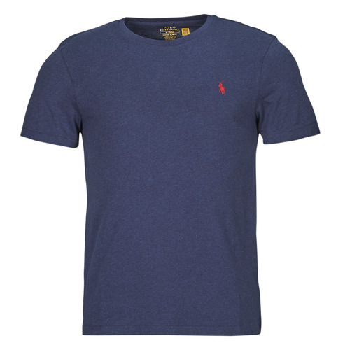Clothing Men short-sleeved t-shirts Polo Ralph Lauren T-SHIRT AJUSTE EN COTON Marine