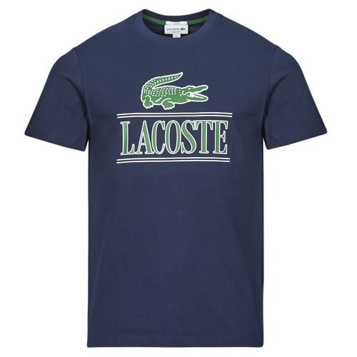 Clothing Men short-sleeved t-shirts Lacoste TH1218 Marine