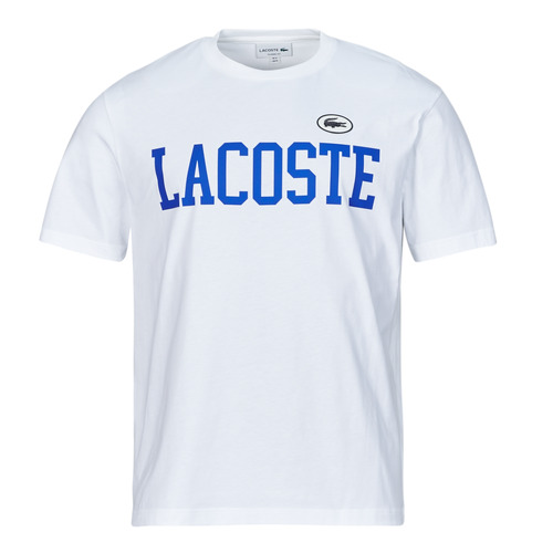 Clothing Men short-sleeved t-shirts Lacoste TH7411 White