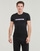 Clothing Men short-sleeved t-shirts Emporio Armani LOGO LABEL Black