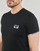 Clothing Men short-sleeved t-shirts Emporio Armani PIPING LOGOBANG Black