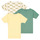 Clothing Boy short-sleeved t-shirts Petit Bateau A0A8I X3 Yellow / Green / Multicolour