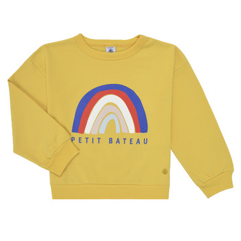 Clothing Girl sweaters Petit Bateau MAGDA Yellow