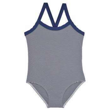 Clothing Girl Swimsuits Petit Bateau MADOC Blue