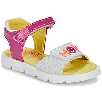 Shoes Girl Sandals Agatha Ruiz de la Prada SANDALIA MOVIE Pink / Silver