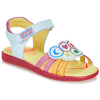 Shoes Girl Sandals Agatha Ruiz de la Prada SANDALIA OLIMPIADAS White / Multicolour