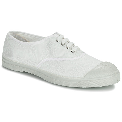 Shoes Women Low top trainers Bensimon BRODERIE ANGLAISE White